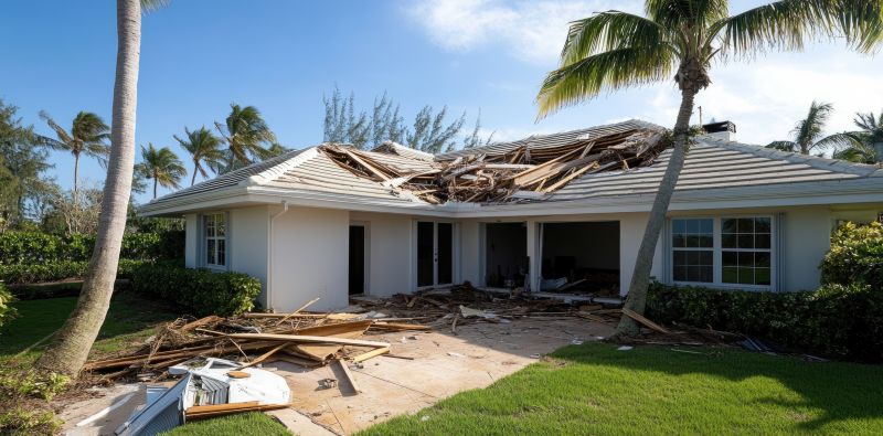 Damaged Roof Replacement detail