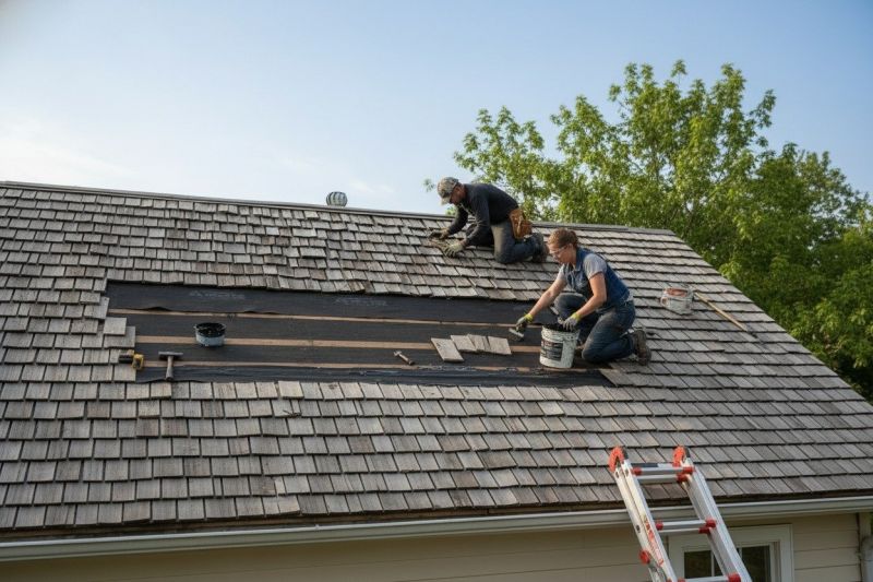 Shake Shingle Repair detail