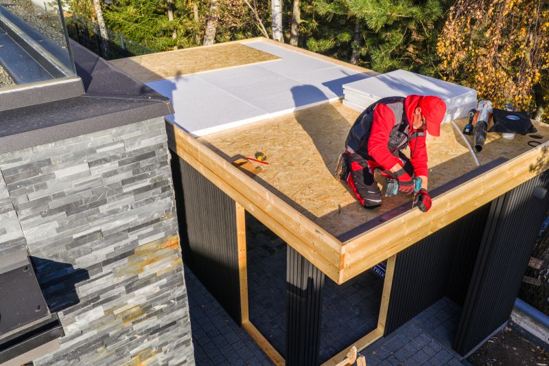 Single Ply Roof Installation detail