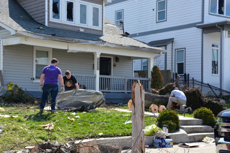 Storm Damage Roof Repair detail